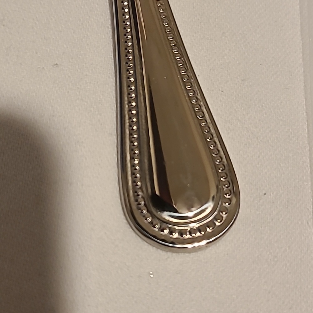 Towle Beaded Antique 18/10 Vietnam Flateware Fork Spoon Knife (Bundle of 14) - Picture 3 of 15